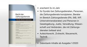 Deutscher Fachverlag GmbH, Fachmedien Recht, Frankfurt am Main |  Recht der Zahlungsdienste | Zeitschrift |  Sack Fachmedien