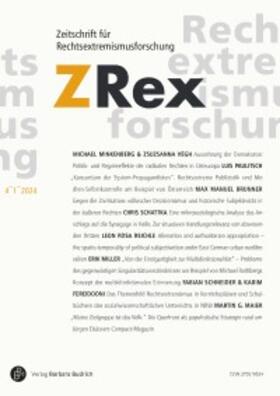 ZRex - Zeitschrift für Rechtsextremismusforschung | Barbara Budrich | Zeitschrift | sack.de