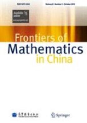  Frontiers of Mathematics | Zeitschrift |  Sack Fachmedien