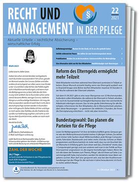  Recht und Management in der Pflege | Zeitschrift |  Sack Fachmedien