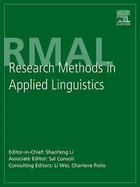  Research Methods in Applied Linguistics | Zeitschrift |  Sack Fachmedien