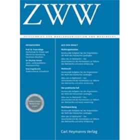  ZWW - Zeitschrift für Wahlorganisation und Wahlrecht | Zeitschrift |  Sack Fachmedien