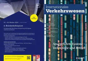 Prof. Dr.-Ing. Frank Straube |  Internationales Verkehrswesen | Zeitschrift |  Sack Fachmedien