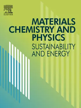  Materials Chemistry and Physics: Sustainability and Energy | Zeitschrift |  Sack Fachmedien