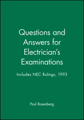 Rosenberg |  Questions and Answers for Electrician's Examinations | Buch |  Sack Fachmedien