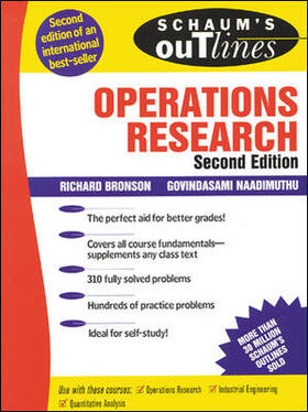 Naadimuthu / Bronson |  Schaum's Outline of Operations Research | Buch |  Sack Fachmedien