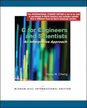 Cheng |  C for Engineers and Scientists | Buch |  Sack Fachmedien