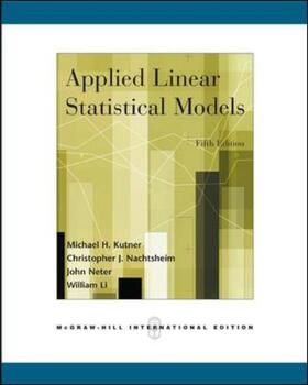Kutner / Neter / Nachtsheim |  Applied Linear Statistical Models (Int'l Ed) | Buch |  Sack Fachmedien