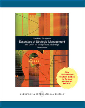 Gamble / Thompson Jr. |  Essentials of Strategic Management: The Quest for Competitive Advantage | Buch |  Sack Fachmedien