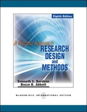 Bordens / Abbott |  Research Design and Methods: A Process Approach | Buch |  Sack Fachmedien