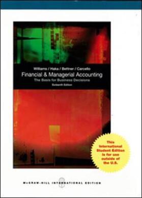 Williams / Haka / Bettner |  Financial & Managerial Accounting | Buch |  Sack Fachmedien