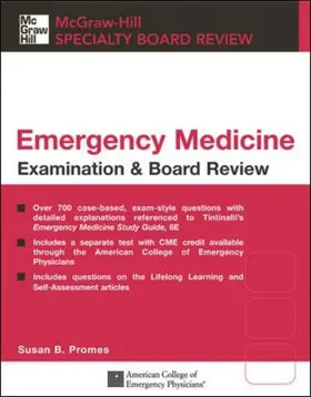 Promes |  Tintinalli's Emergency Medicine Examination & Board Review | Buch |  Sack Fachmedien