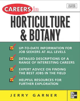 Garner |  Careers in Horticulture and Botany | Buch |  Sack Fachmedien