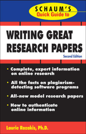 Rozakis |  Writing Great Research Papers | Buch |  Sack Fachmedien