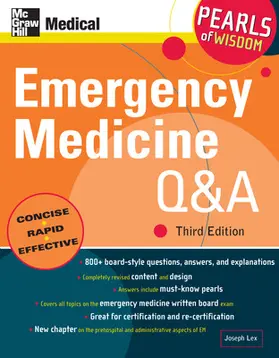 Lex |  Emergency Medicine Q&a: Pearls of Wisdom, Third Edition | Buch |  Sack Fachmedien