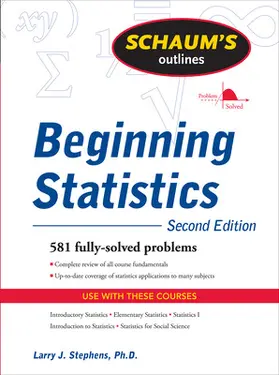 Stephens |  Schaum's Outline of Beginning Statistics, Second Edition | Buch |  Sack Fachmedien