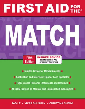 Le / Bhushan / Shenvi |  First Aid for the Match | Buch |  Sack Fachmedien