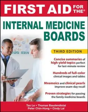 Le / Baudendistel / Chin-Hong | First Aid for the Internal Medicine Boards, 3rd Edition | Buch | 978-0-07-171301-6 | sack.de