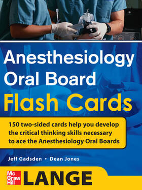 Gadsden / Jones |  Anesthesiology Oral Board Flash Cards | Buch |  Sack Fachmedien