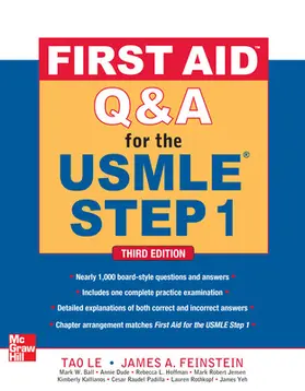 Le / Feinstein |  First Aid Q&A for the USMLE Step 1, Third Edition | Buch |  Sack Fachmedien