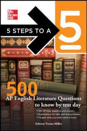 Miller / Editor - Evangelist |  5 Steps to a 5: 500 AP English Literature Questions to Know By Test Day | Buch |  Sack Fachmedien