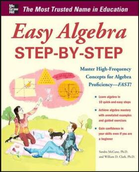 Mccune / Clark |  Easy Algebra Step-by-Step | Buch |  Sack Fachmedien