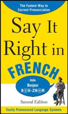 Epls |  Say It Right in French, 2nd Edition | Buch |  Sack Fachmedien