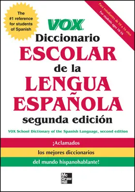 Vox |  Vox Diccionario Escolar de la Lengua Espanola | Buch |  Sack Fachmedien