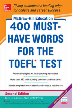 Stafford-Yilmaz / Zwier |  400 Must Have Words for the TOEFL | Buch |  Sack Fachmedien