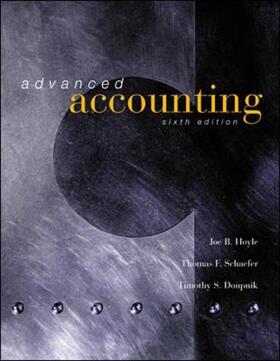 Hoyle / Schaefer / Doupnik | Advanced Accounting | Buch | 978-0-07-232116-6 | sack.de