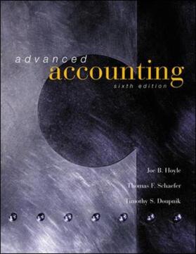 Hoyle / Schaefer / Doupnik | Advanced Accounting, Update Edition | Buch | 978-0-07-252408-6 | sack.de