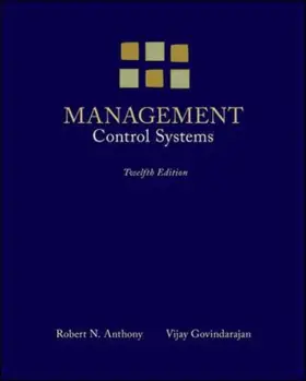 Govindarajan / Anthony |  Management Control Systems | Buch |  Sack Fachmedien