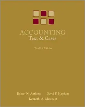 Anthony / Hawkins / Merchant | Accounting: Texts and Cases | Buch | 978-0-07-310091-3 | sack.de