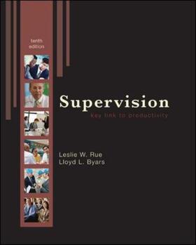 Rue / Byars |  Supervision: Key Link to Productivity | Buch |  Sack Fachmedien