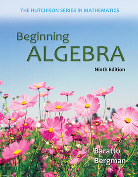 Baratto / Bergman / Hutchison |  Beginning Algebra | Buch |  Sack Fachmedien