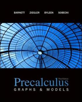 Barnett / Ziegler / Byleen |  PRECALCULUS GRAPHS & MODELS 3/ | Buch |  Sack Fachmedien