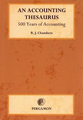 Chambers | An Accounting Thesaurus | Buch | 978-0-08-042573-3 | sack.de