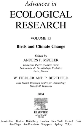 Yiqi / Fiedler |  Birds and Climate Change | eBook | Sack Fachmedien