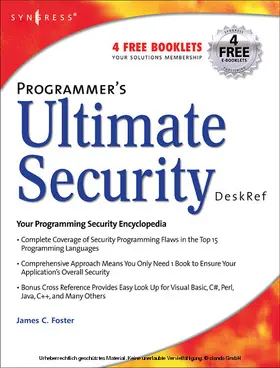 Foster |  Programmer's Ultimate Security DeskRef | eBook | Sack Fachmedien