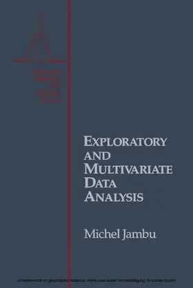 Jambu |  Exploratory and Multivariate Data Analysis | eBook | Sack Fachmedien