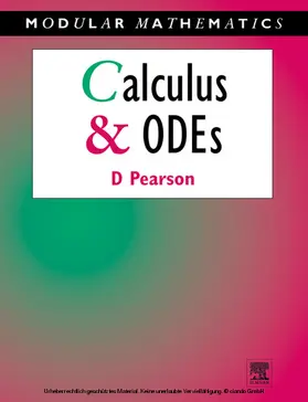 Pearson |  Calculus and Ordinary Differential Equations | eBook | Sack Fachmedien