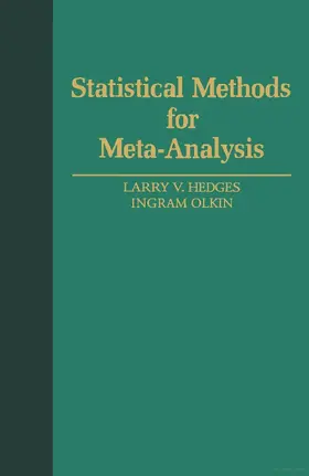 Hedges / Olkin |  Statistical Methods for Meta-Analysis | Buch |  Sack Fachmedien