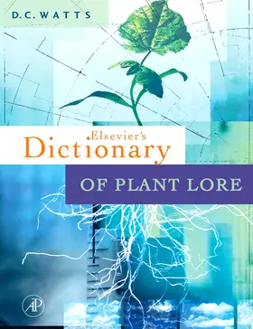 Watts |  Dictionary of Plant Lore | Buch |  Sack Fachmedien