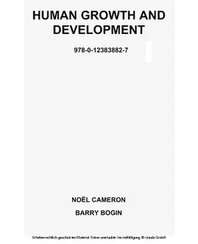 Cameron / Schell / Bogin |  Human Growth and Development | eBook | Sack Fachmedien