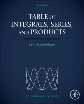 Zwillinger |  Table of Integrals, Series, and Products | Buch |  Sack Fachmedien