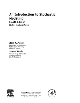 Pinsky / Karlin |  An Introduction to Stochastic Modeling, Student Solutions Manual (e-only) | eBook | Sack Fachmedien