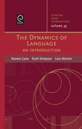 Marten / Cann / Kempson |  The Dynamics of Language | Buch |  Sack Fachmedien