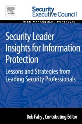 Fahy |  Security Leader Insights for Information Protection | Buch |  Sack Fachmedien