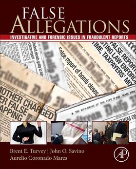 Turvey / Savino / Coronado Mares |  False Allegations | Buch |  Sack Fachmedien