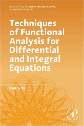 Sacks |  Techniques of Functional Analysis for Differential and Integral Equations | Buch |  Sack Fachmedien